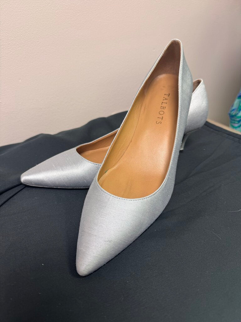 Talbots - Silver Pointed Toe Heels