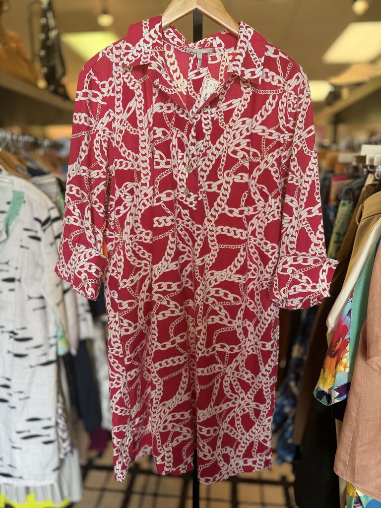 Hinson Wu - Shirt Dress in Chain Print
