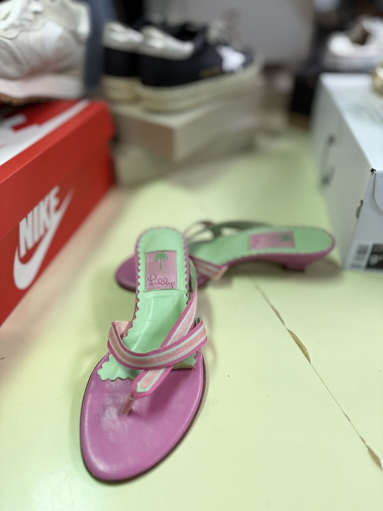 Vintage Lilly Pulitzer Kitten Heels - Pink