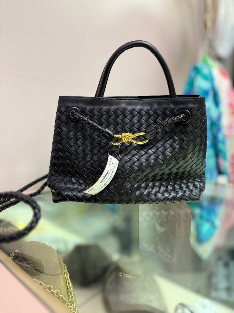 Woven Handbag - Black