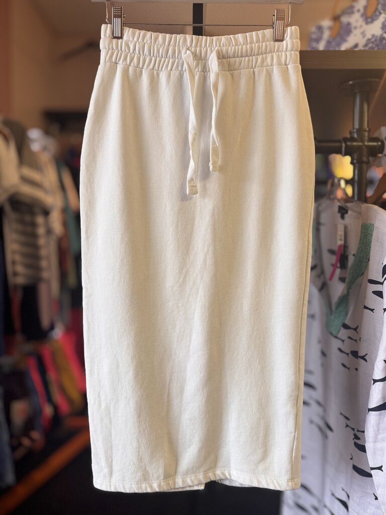 Zara - Knit Midi Skirt - White
