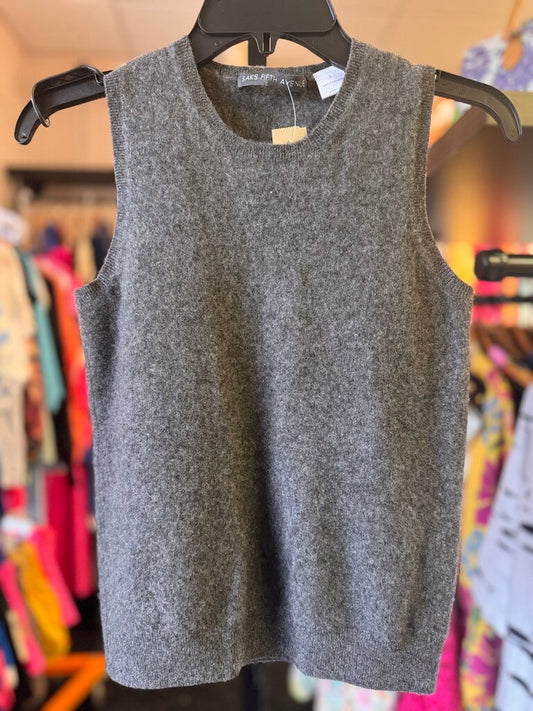 Saks Fifth Avenue - Cashmere Sweater Vest - Grey