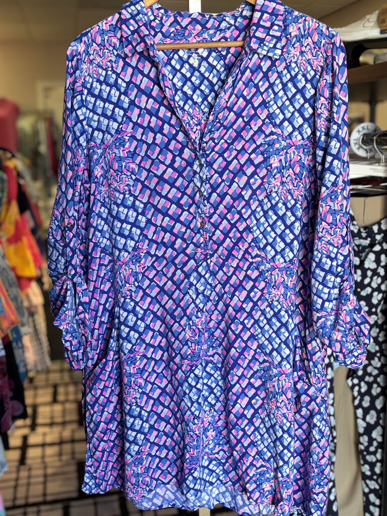 Lilly- Lillith Tunic Dress in"Popup Pineapples"