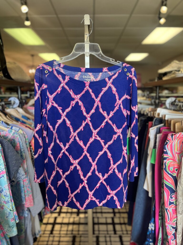 Lilly Pulitzer - Alida Top in Santorini Deep Dive