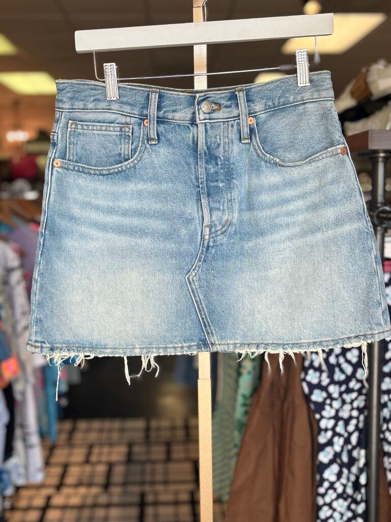 Madewell - Rigid Denim Relaxed Mini Skirt