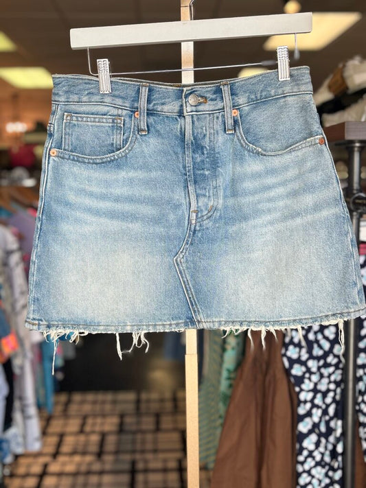 Madewell - Rigid Denim Relaxed Mini Skirt