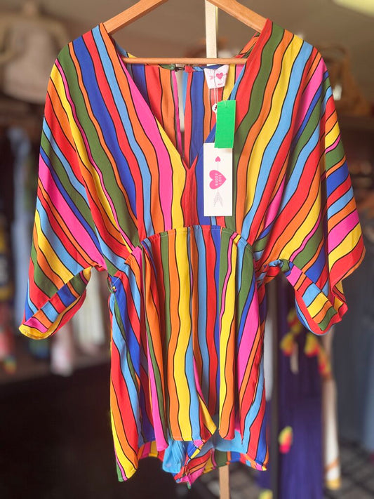 BuddyLove NWT - Rivers Rainbow Romper