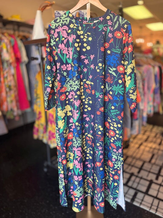 Tuckernuck - Jamie Dress in Navy Field Flowers Print
