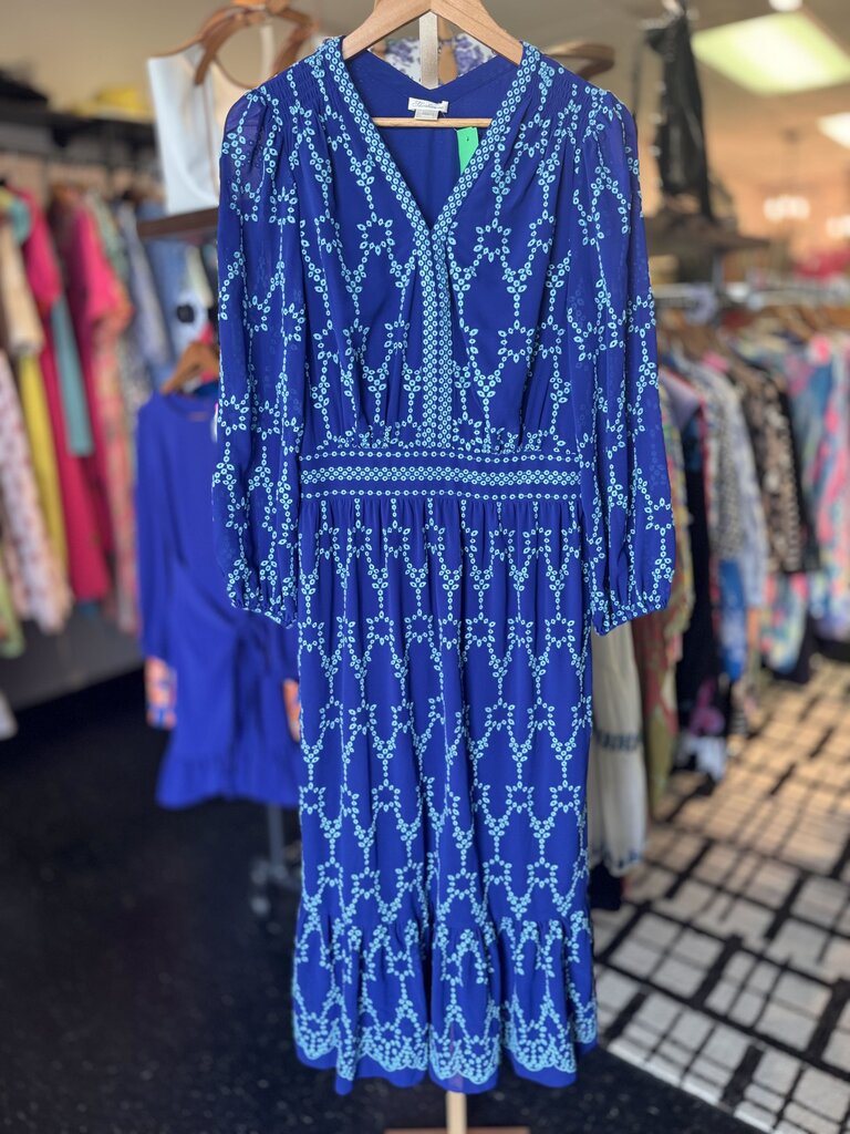 Shoshanna-Calah Midi Dress - Blue