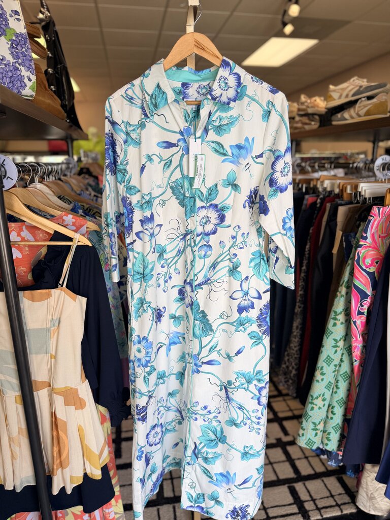 Primavera NWT - Cassie Ivy Aqua Maxi Dress