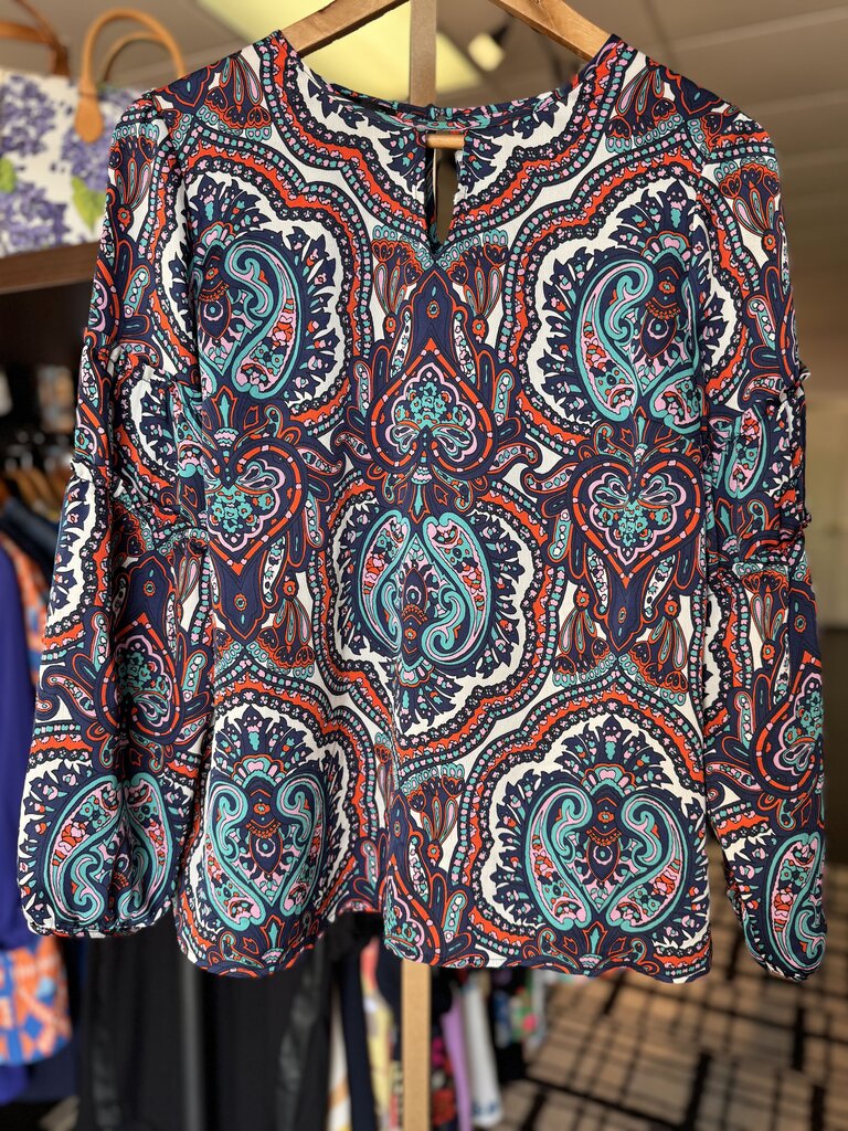 Talbots - LS Paisley Print Blouse
