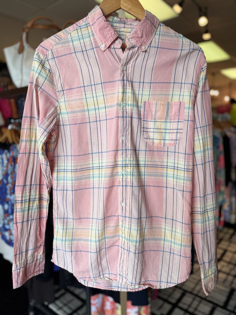 J.Crew- Indian Madras Plaid Button Down