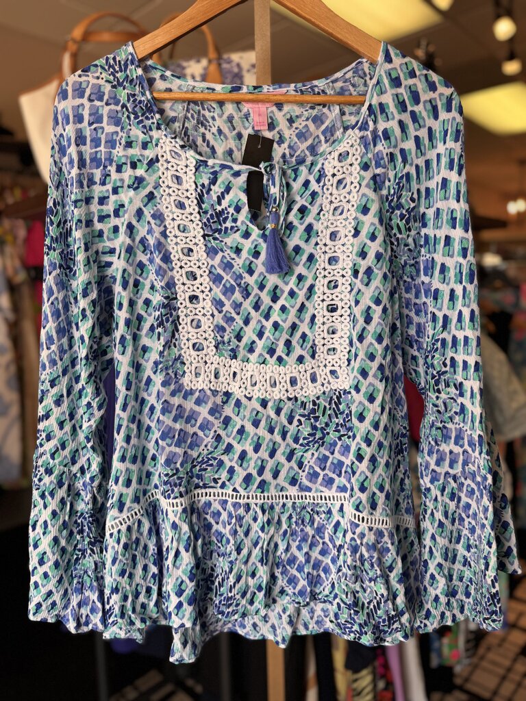 Lilly - Amisa Top in "Toe In" Print