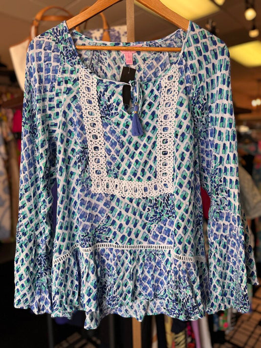 Lilly - Amisa Top in "Toe In" Print