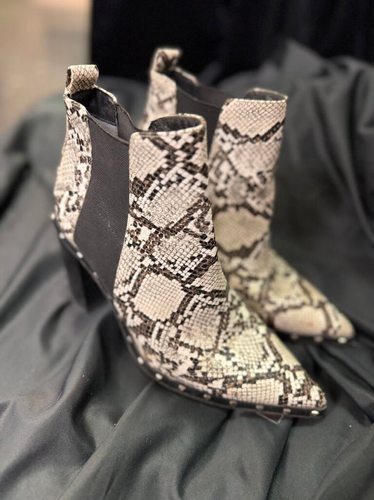 Charles by Charles David - Snakeskin Booties