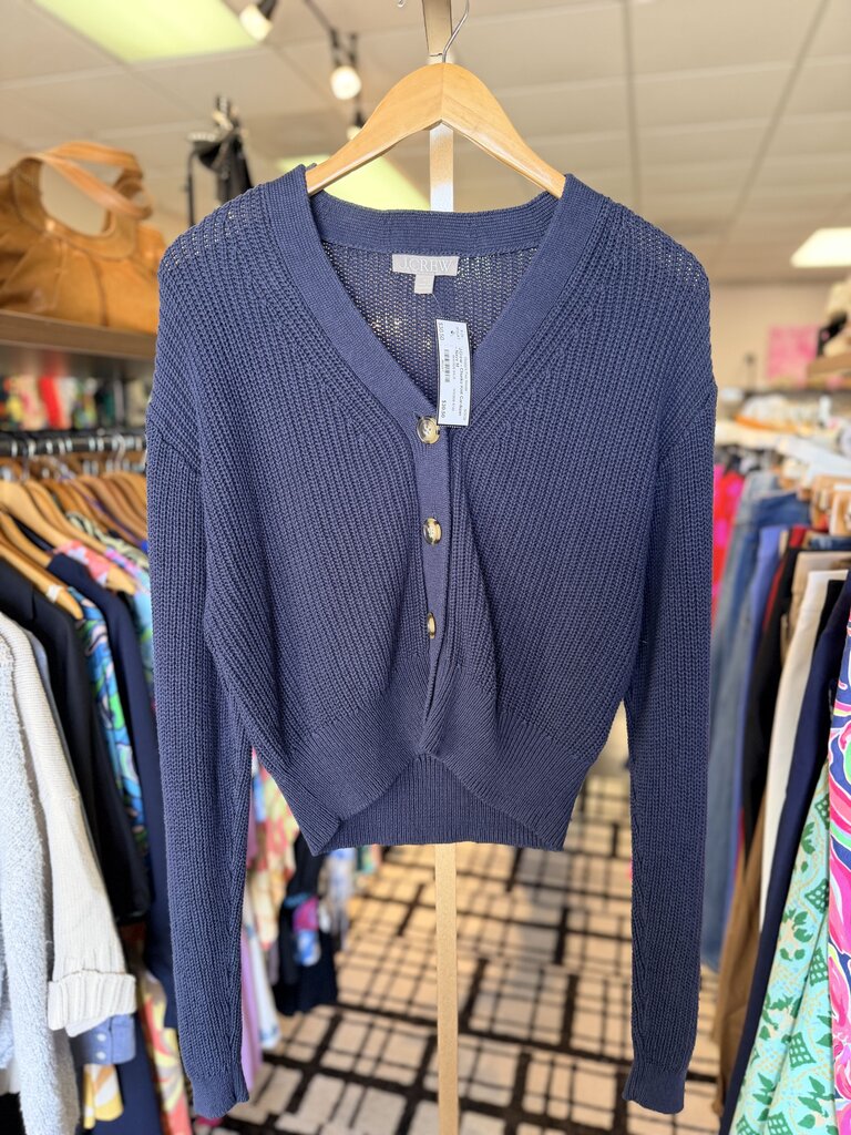 J.Crew - Chunky Knit Cardigan - Navy