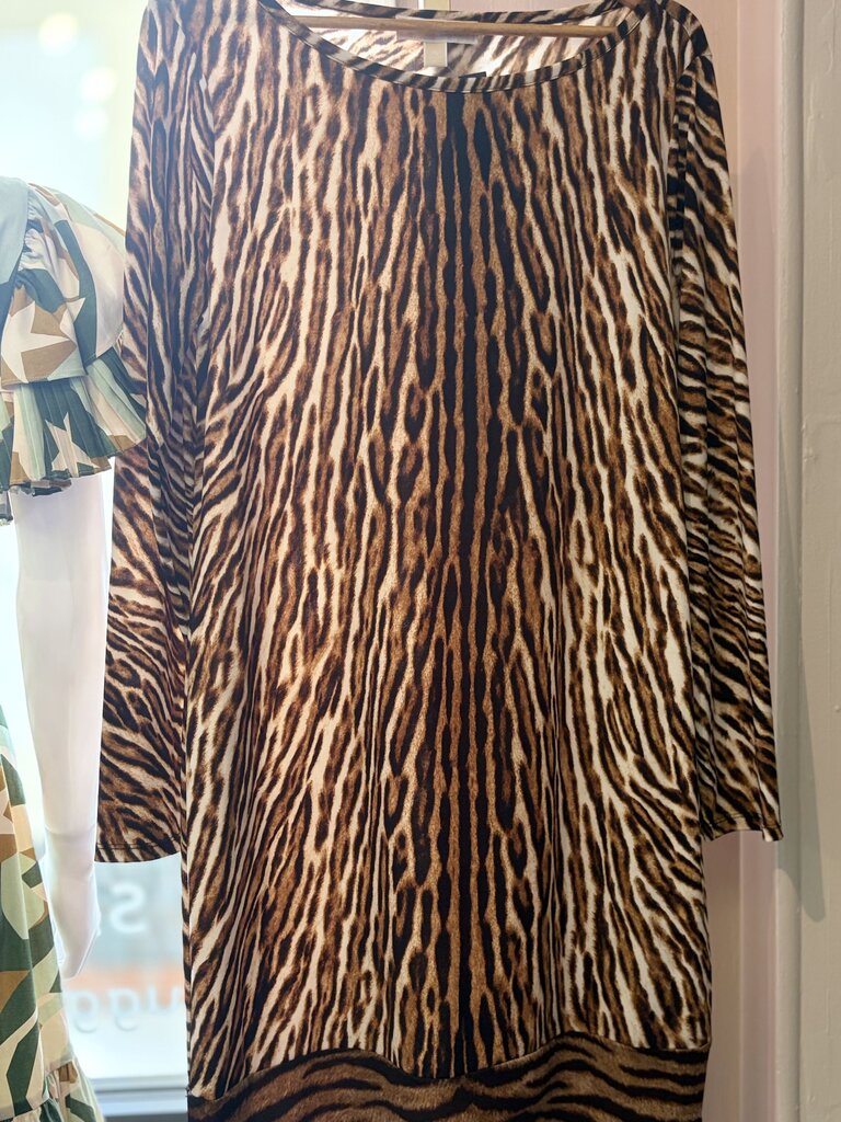 Michael Kors - LS Tiger Print Shift Dress