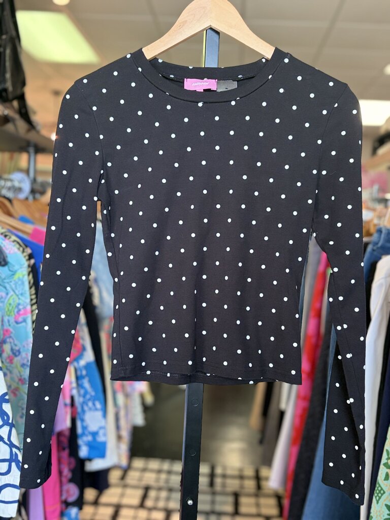Edikted - Polka Dot LS Top - Black