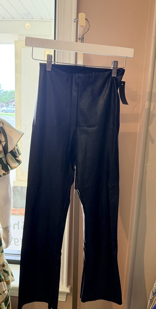 Commando - Faux Leather Flares - Navy