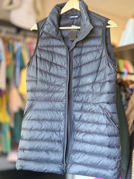 Lands End - Black Puffer Vest