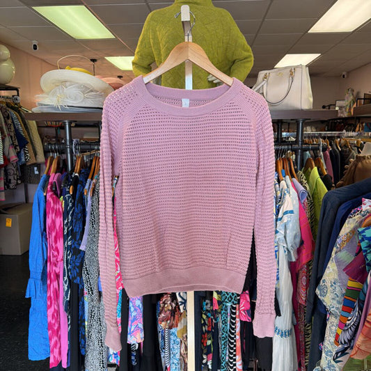 Lululemon - Pointelle-Knit Cotton Sweater - Pink Haze