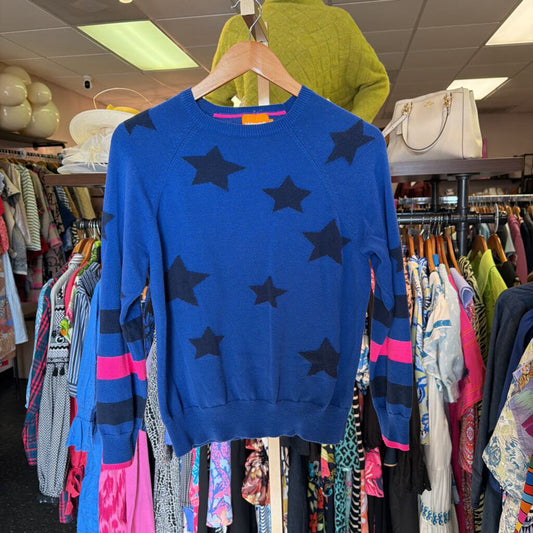 Wispr - Sanna Star Crew Sweater - Blue