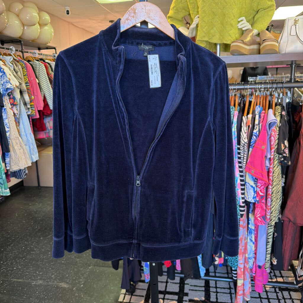 Talbots - Velour Tracksuit - Navy Blue