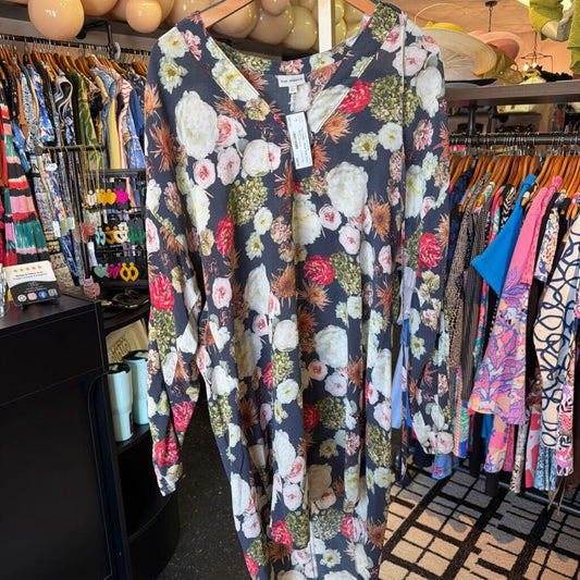 The Odells - Floral Tunic Dress - Black
