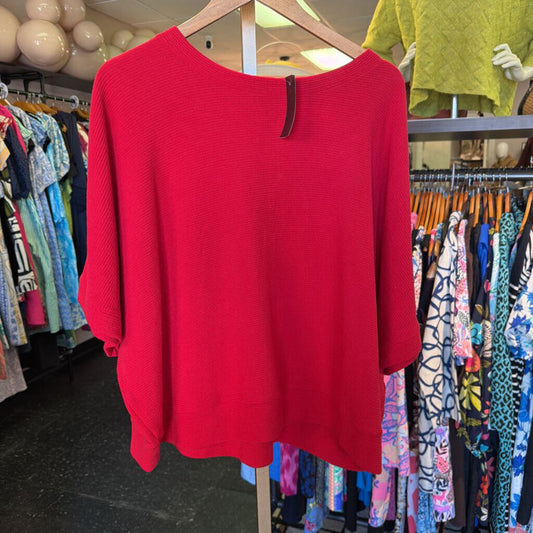 Zenana - SS Textured Top - Red