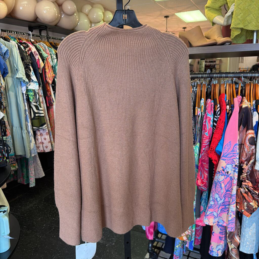 NWT - Mockneck Knit Sweater - Brown