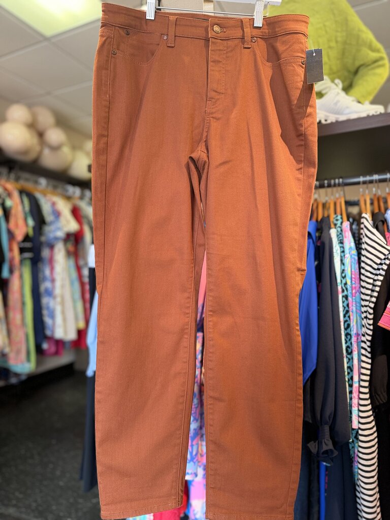 Talbots - Slim Ankle Jeans - Chestnut