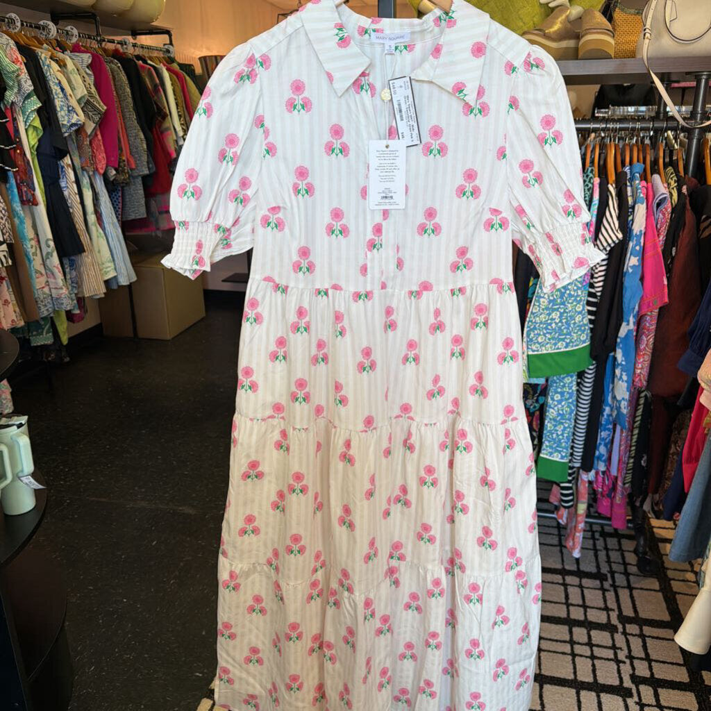 Mary Square NWT - Molly Dress | Sweetbriar Stripe Pink