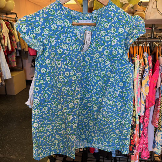 Mary Square NWT -Leigh Top | Meadow Line Blue