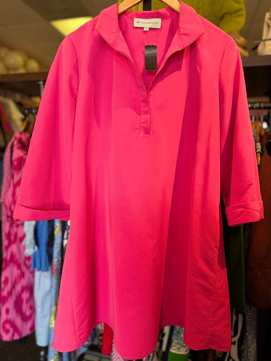 Tuckernuck - Avery Shirtdress in Fuchsia
