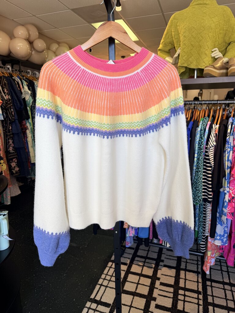 Avara - Naya Sweater in Colorful Fair Isle