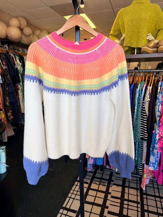 Avara - Naya Sweater in Colorful Fair Isle