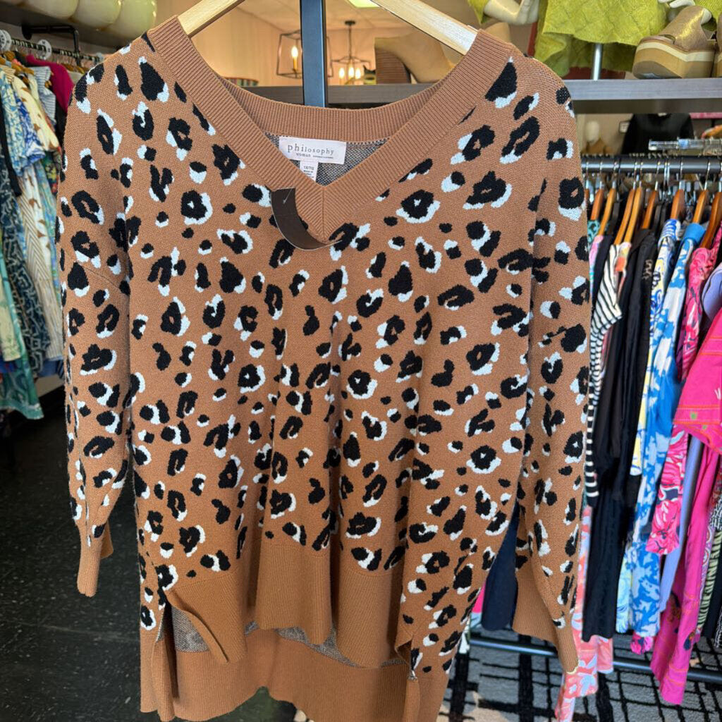 Philosophy - Cheetah Print Sweater