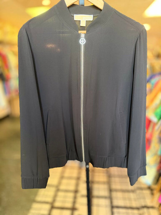 Michael Kors - Full-Zip Blouse in Black