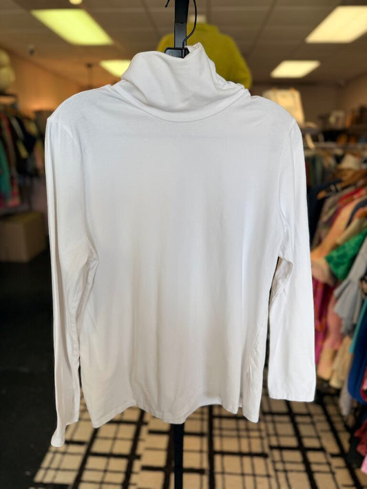 Talbots - Cotton Turtleneck - White
