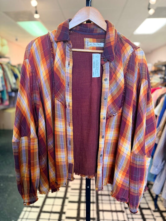 Free People - We The Free Kyoto Plaid Top
