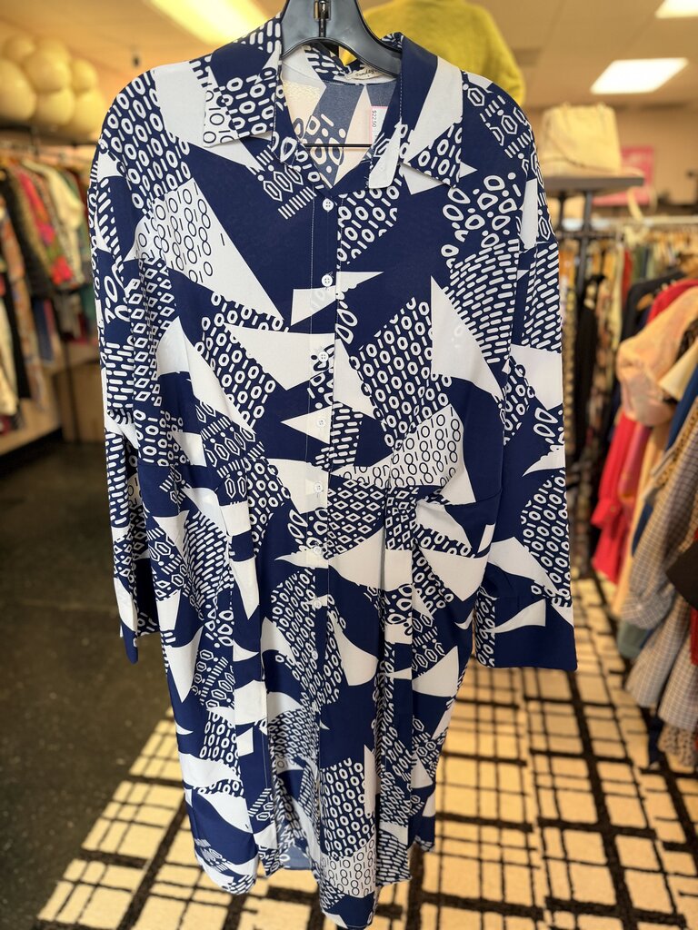 SundayUp - LS Patchwork Shirt Dress