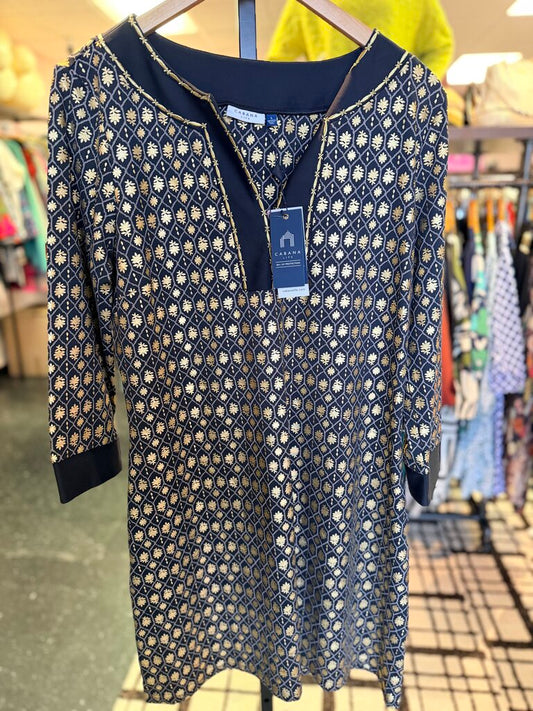 Cabana Life - NWT Black Metallic Tunic Dress