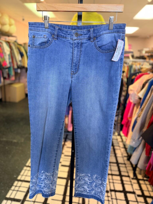 Tribal Jeans - Embroidered Denim Crops