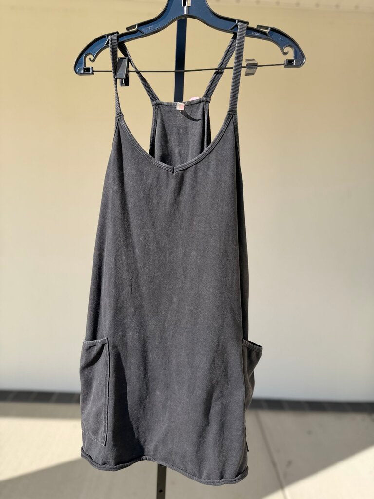 Free People - Hot Shot Tee Romper - Black