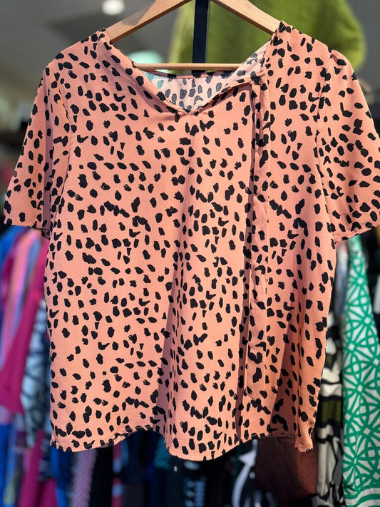 Papermoon - SS Cheetah Print Blouse