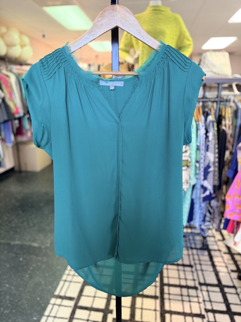 VTG Daniel Rainn - SS Green Blouse