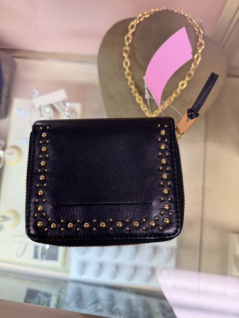 Cole Haan - Studded Zip Wallet - Black