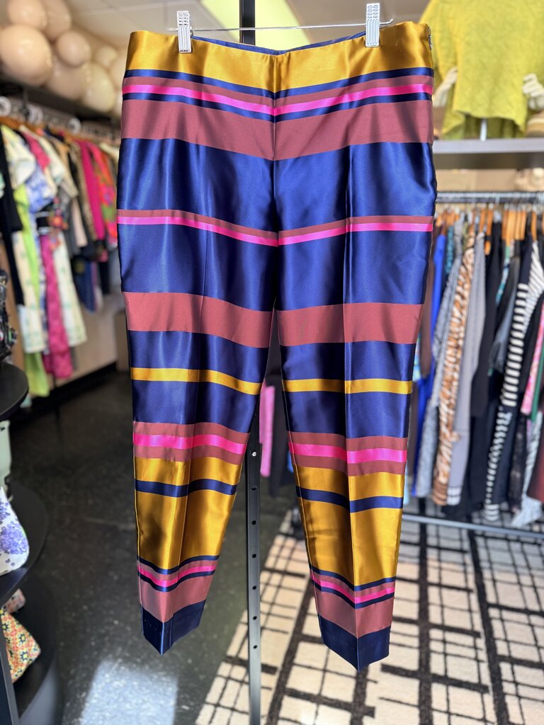 Trina Turk - Striped Satin Blend Pants