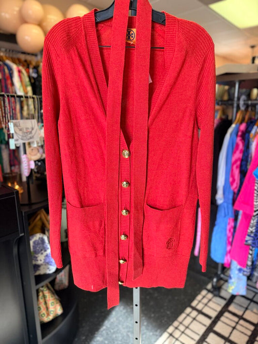 Tory Burch - Wool Button Up Cardigan - Orange