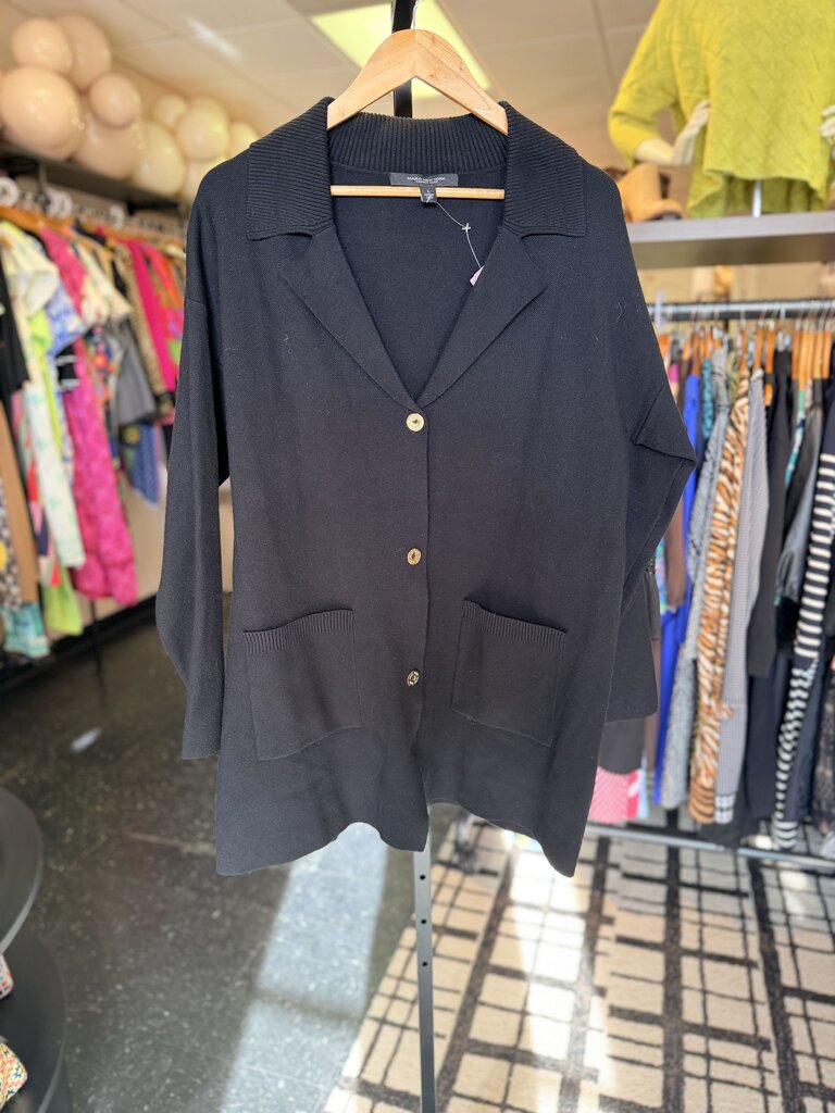 Marc New York - LS Sweater Blazer - Black
